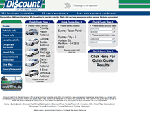 Tablet Screenshot of discountcarrental.com.au